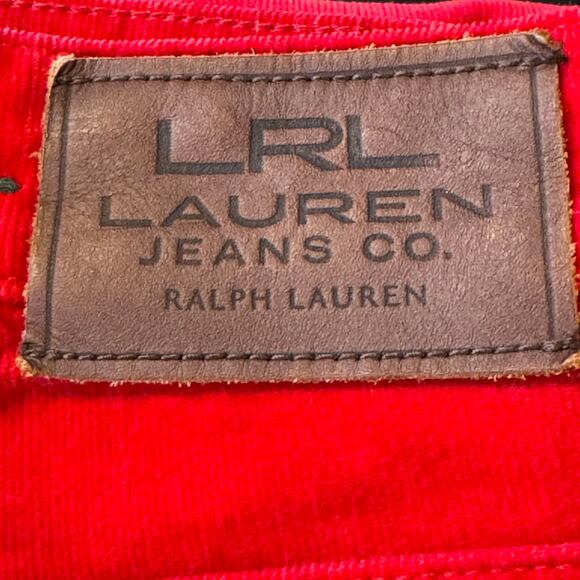 Lauren Jeans Co Ralph Red Size 16 Classic Straight Corduroy Pants - Picture 7 of 7